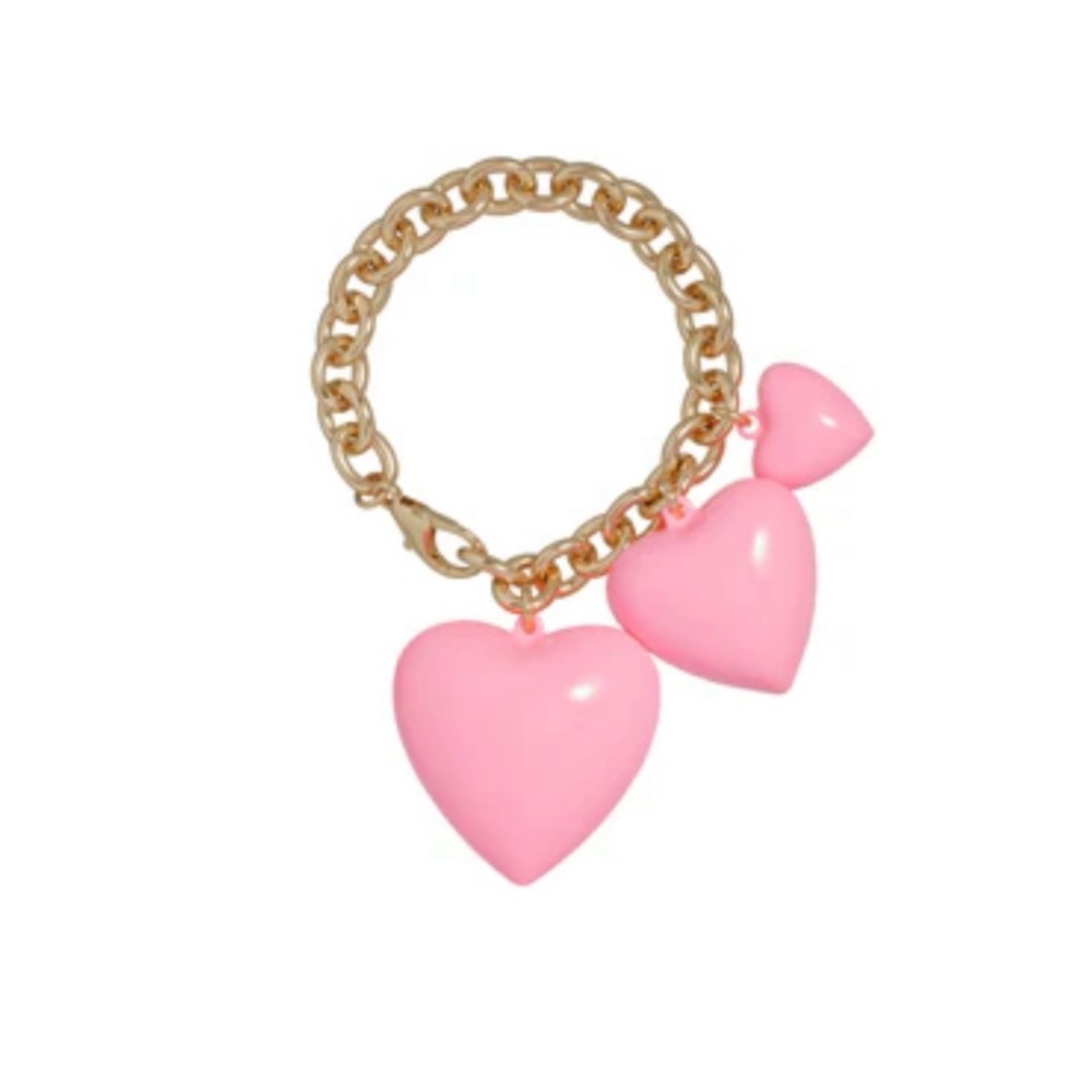 ROXANNE ASSOULIN The Puffy Heart Bracelet in Pink firm price